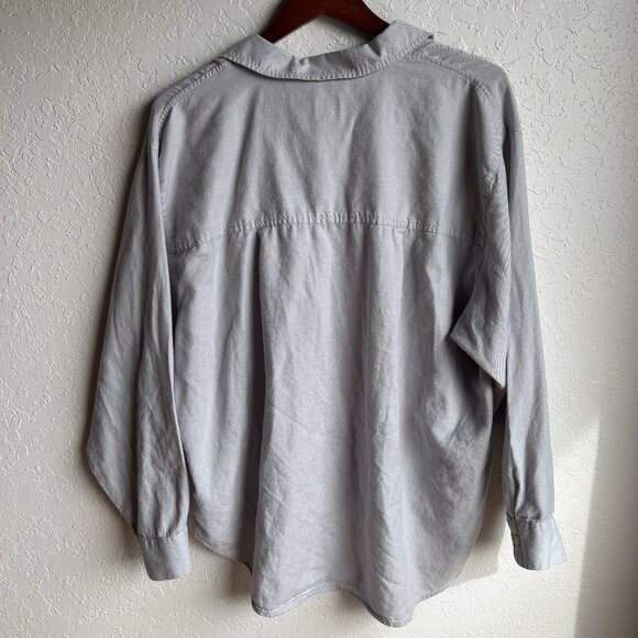 Light grey A New Day button down shirt L - Picture 3 of 4